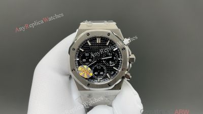Audemars Piguet Royal Oak Offshore Dandong 4401 Movement 41mm Black Face WG Band Watch